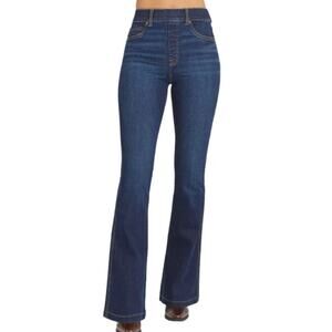 Spanx Flared Stretch Jeans High Rise Medium Blue Wash Women XL